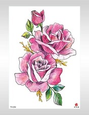 vintage rose large 8.25" arm tattoo boho festival party favor