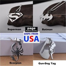 Women's / Men's Fashion Silver Stainless Steel Pendant Necklace Jewelry