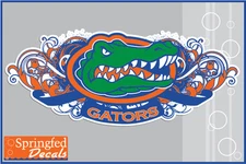 Florida Gators TRIBAL GATOR HEAD DESIGN Vinyl Decal UF Sticker for Anything