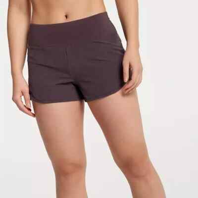 CALIA ' KICK IT UP SHORT ' WOMENS ' DARK BROWN ' 3'' INSEAM - INNER BRIEF ' LG