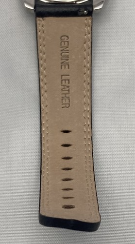 Andriod AD544 Classic Blue Dial Black Leather Band Watch 100m WR New - Picture 9 of 12