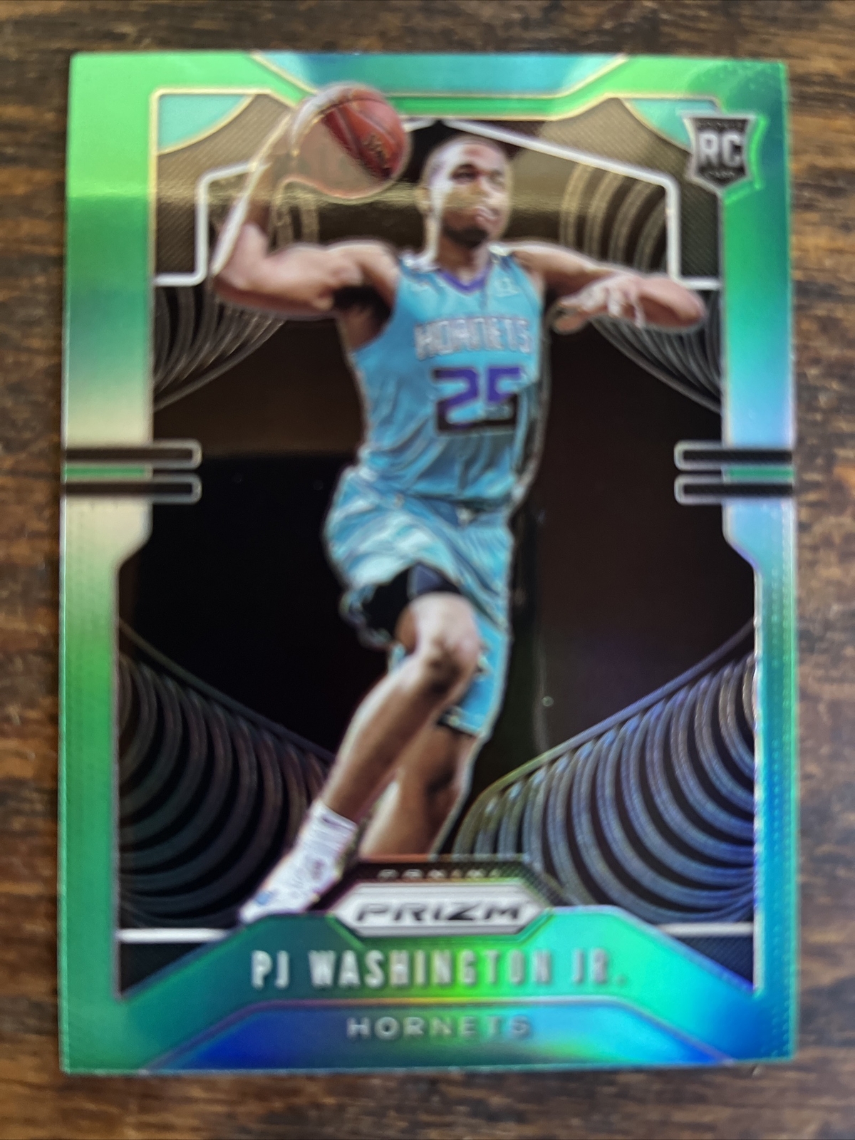 2019 Panini Prizm PJ Washington Jr Green Prizm Rookie #258 Hornets Mavs UK RC 🔥