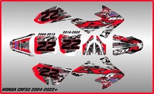 HONDA CRF50 GRAPHICS KIT DECALS THICK AND HIGH GLOSS......