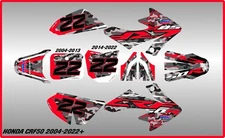 HONDA CRF50 GRAPHICS KIT DECALS THICK AND HIGH GLOSS......