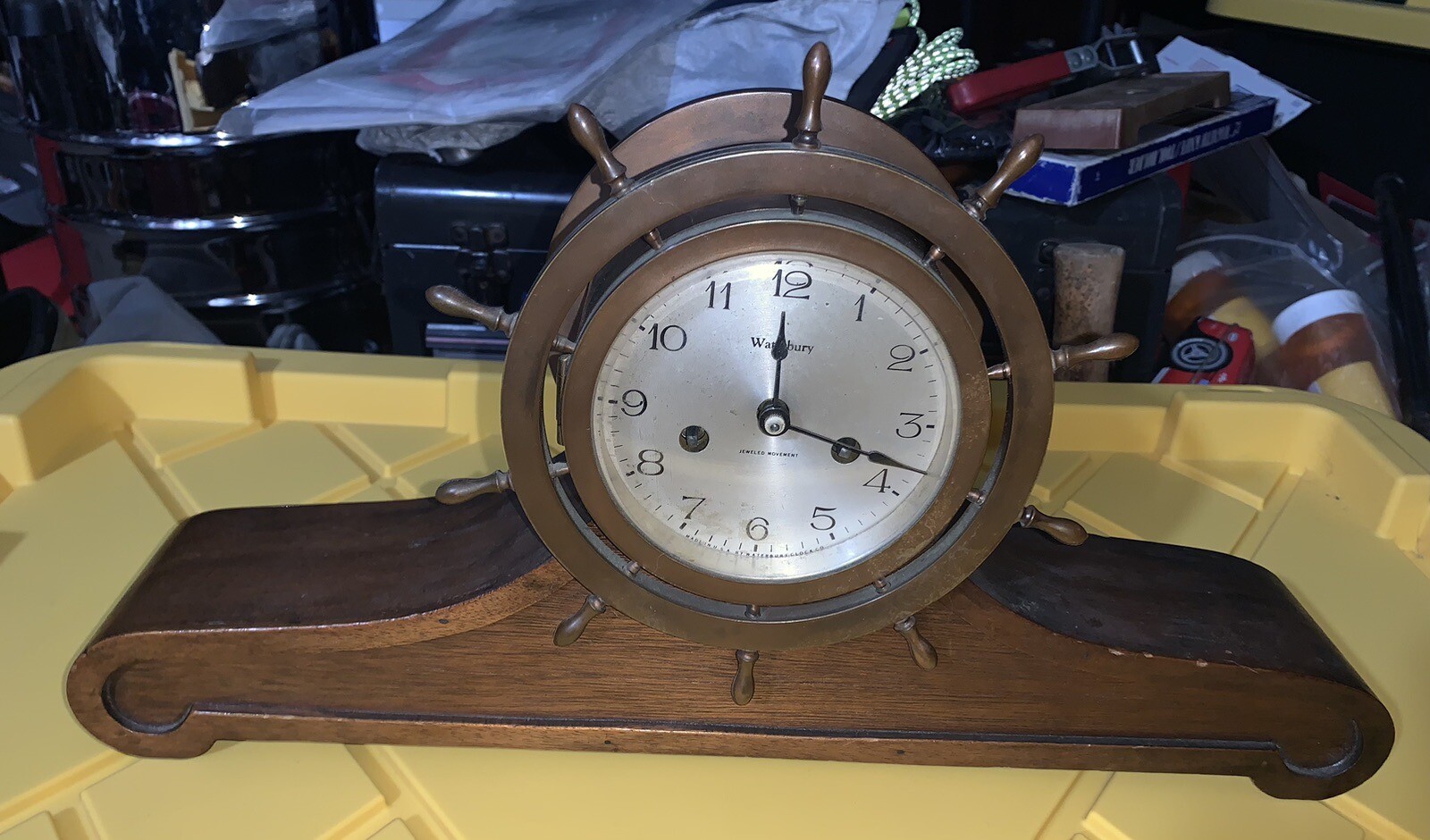 1915 Waterbury Ships Bell Mantle Clock Model 11 The Last Auction eBay