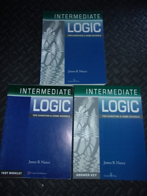 INTERMEDIATE LOGIC Home School James Nance Canon Student Test & Answer Key SET