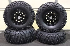 HONDA RANCHER 400  27" QUADKING ATV TIRE ITP BLACK ATV WHEEL KIT BIGGHORN SRAD