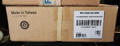 Belkin WV-VGA124-30M Extender 1:4 VGA AV Over CAT5e Monitor Extender NEW/Sealed