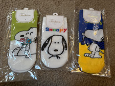 Peanuts Snoopy Socks Variety 3 Pairs fits Sz 5 to 10 New with Tags