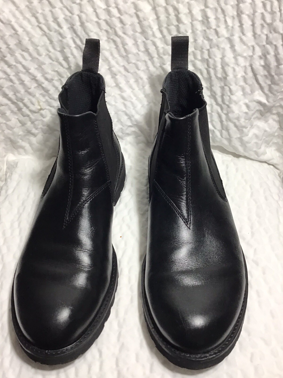 ECCO Jamestown Chelsea Boot Black Hydromax Leather EU 44 Men's 10 10.