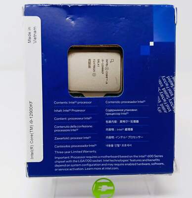 Intel Core i9-12900KF Processor (5.2GHz, 16 Cores, FCLGA1700 Intel Core i9-12900KF Processor (5.2GHz, 16 Cores, FCLGA1700