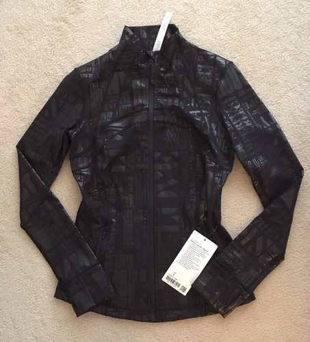 Lululemon Define Jacket 20BB 20YR Manifesto Foil Black 6 - Picture 1 of 4