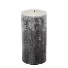 IHR Large Coloured Unscented Textured Chunky Pillar Church Candles Home Decor