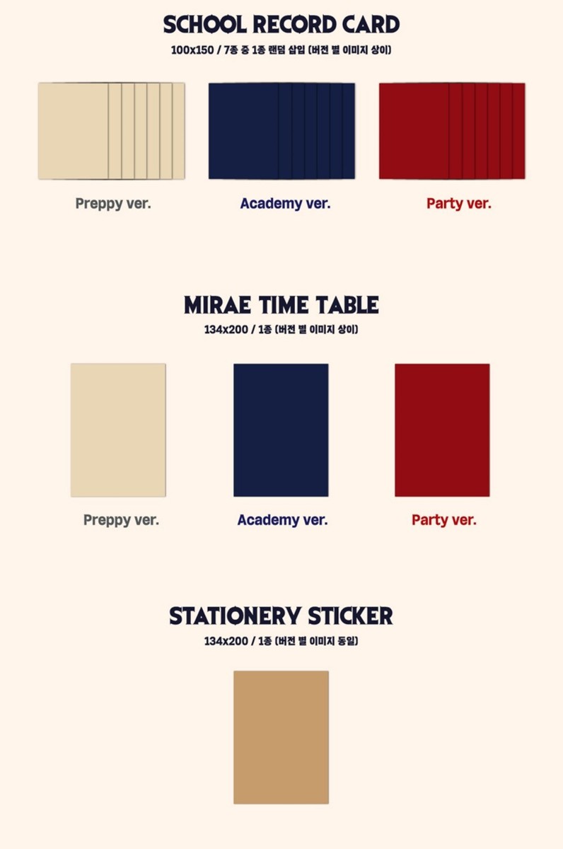 MIRAE 3rd Mini Album - [Marvelous] 3Ver SET CD+P.Book+3p Card+