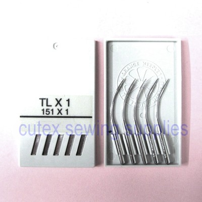 10 Orange 151X1 TLX1 Curved Sewing Needles For Singer 246, 246K