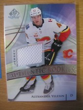 ALEXANDER YELESIN - 2020-21 SP GAME USED SILVER AUTHENITC ROOKIES JERSEY