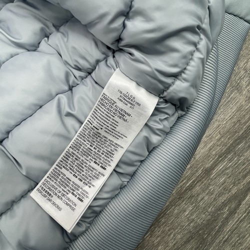 Nike Air Jordan Jacket Boys 7 Gray Bomber Puffer Lined Heavy Warm Winter Jumpman - Picture 6 of 16