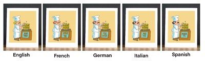 Birthday Card: The Chef (English, French, German, Italian, Spanish)