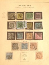 BADEN Collection Between Mi 1-25 + P2-3 Used/MH VF - CV +3300 Euros (A2Fr)
