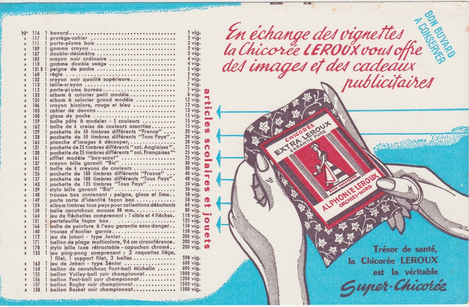 Buvard - La chicorée Leroux