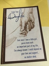 Happy Birthday From Your Daughter To Dad 5.5 x8 Large Hallmark Greeting Card