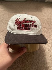 Vintage Tim Hardaway 10 Crossover Corner Snapback White Black Red Distressed