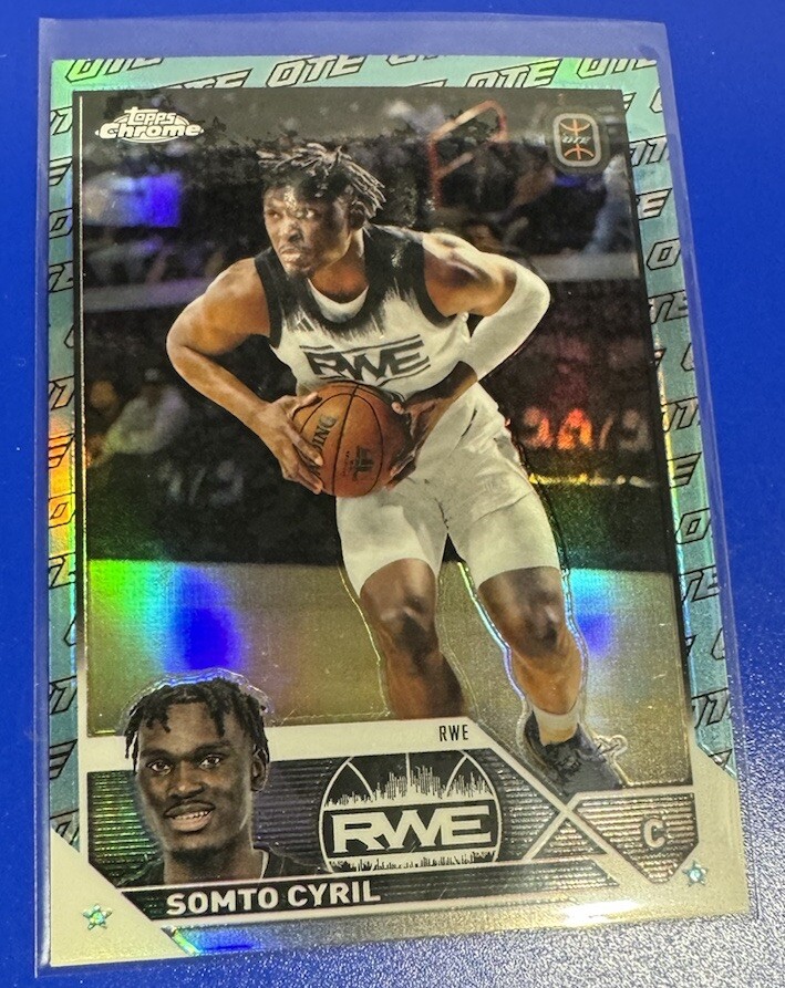 2023-24 Topps Chrome Blue OTE Refractor #85 Somto Cyril RWE