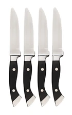4 LONGHORN STEAKHOUSE STEAK KNIVES  -No Longhorn Logo- Heavy Premium Restaurant