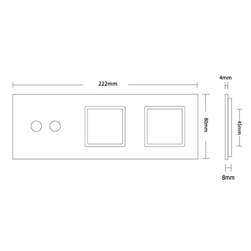 LIVOLO SmartHome Touch Funk Lichtschalter Steckdosen Wechselschalter Weiß Chrom - Bild 116 von 276