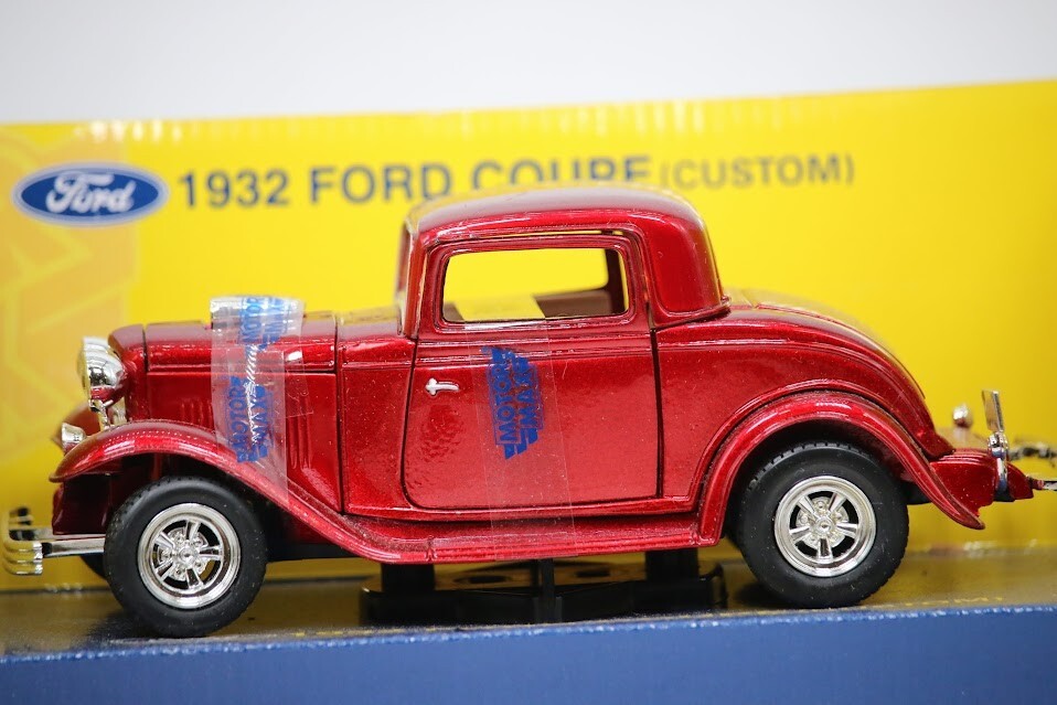 Ford 1932 rojo cupé motor personalizado máximo 1:24 fundido a presión Hot Rod