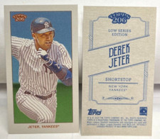 Derek Jeter 2023 Topps 206 Niedrig Serie Bild Variation Mini Sp - Ny Yankees