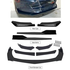 Glossy Black Front Bumper Lip Splitter Lower Spoiler Body Kit For Ford Focus Mk3