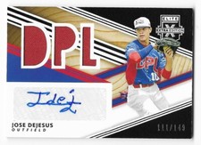 Jose DeJesus 2020 Panini Elite Extra Edition DPL Autograph Jersey #DMS-JD /149
