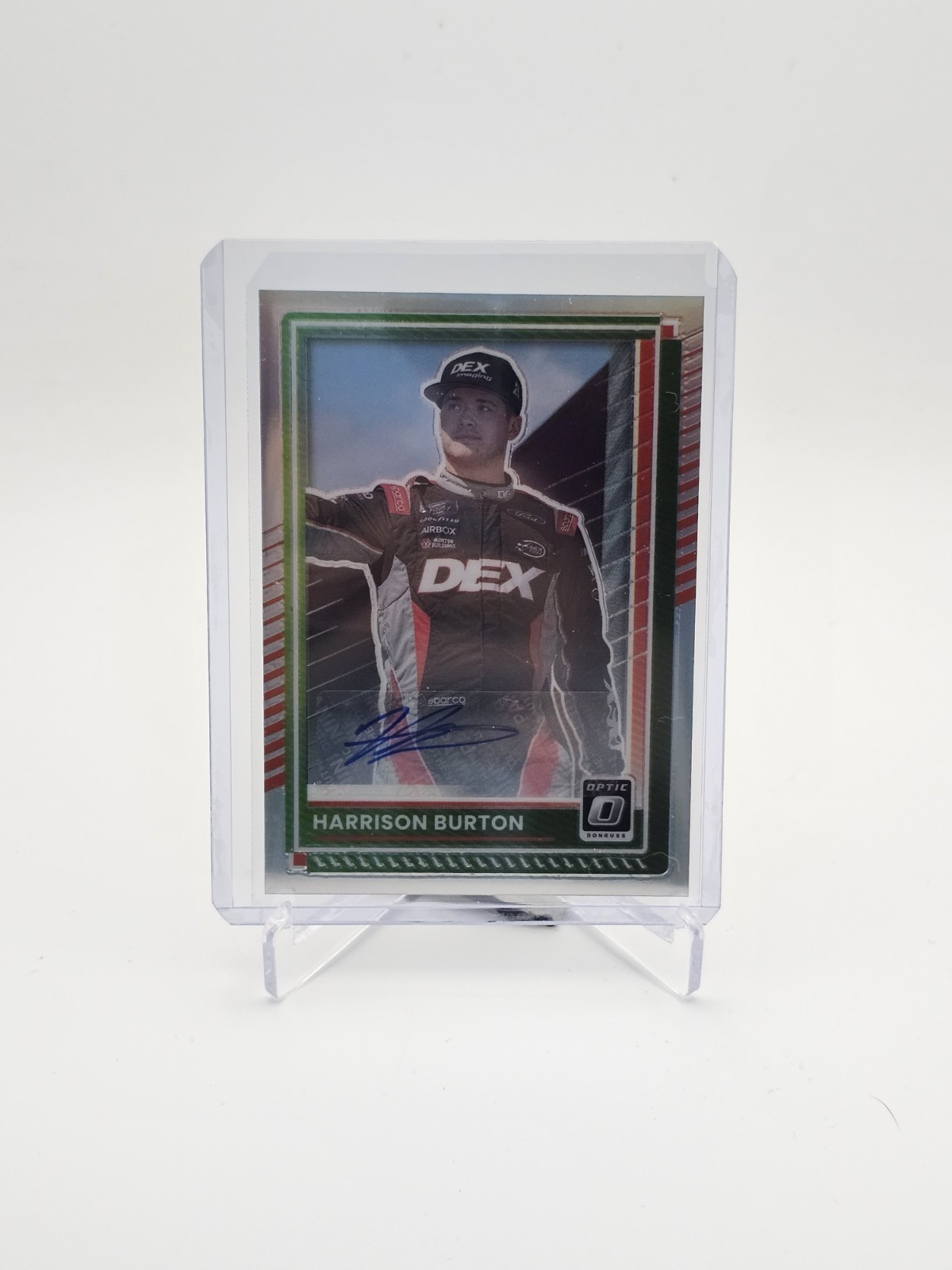 Harrison Burton 2025 Donruss Racing NASCAR Optic Signatures Auto #84