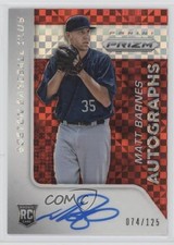 2015 Panini Prizm Auto Red Power Prizm 74/125 Matt Barnes #63 Auto 2oe