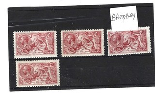 4 x 5/ mint Seahorses Bradbury