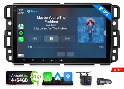 For Chevy Impala 2006-2013 Android 14 Car Stereo 8'' IPS Wireless CarPlay BT 5.4