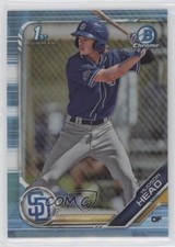 2019 Bowman Draft Chrome Sky Blue Refractor Hudson Head #BDC-69 0o6v