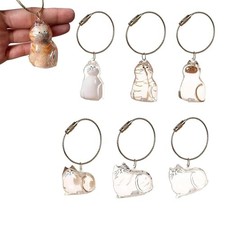 Pet Memorial Keychain - Transparent Cat/Dog Hair Keepsake Gift for Animal Lovers