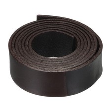 1.1 Yard 20mm Vintage Flat Leather Cord, Leather Strips for DIY Crafts Coffee