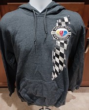 NASCAR 75th Anniversary Medium Gray Hoodie Sweatshirt Shirt Racing Motorsports