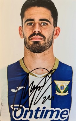 Miguel De La Fuente signiertes 6x4 CD Leganes Fußball Foto. Segunda.Almeria.