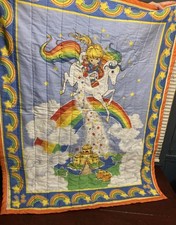 Vintage Rainbow Brite Toddler Baby Blanket