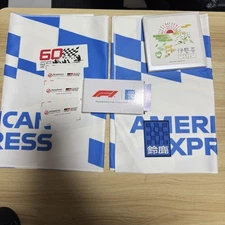 F1 Japan GP Souvenir Set AMEX Towels Radio Honda Haas Stickers Ise Tea