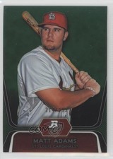 2012 Bowman Platinum Prospects Green Refractor 214/399 Matt Adams #BPP1 3c7