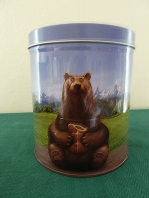 Milka Blechdose Dose Schoko Bär Rund Aufbewahrung Behälter Sammler  14 cm hoch