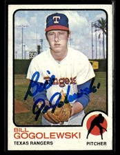 Bill Gogolewski signed auto 1973 Topps #27 card Texas Rangers