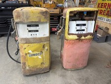 Vintage Sunoco & Shell Gas Pumps, Model 1006, Gilbarco