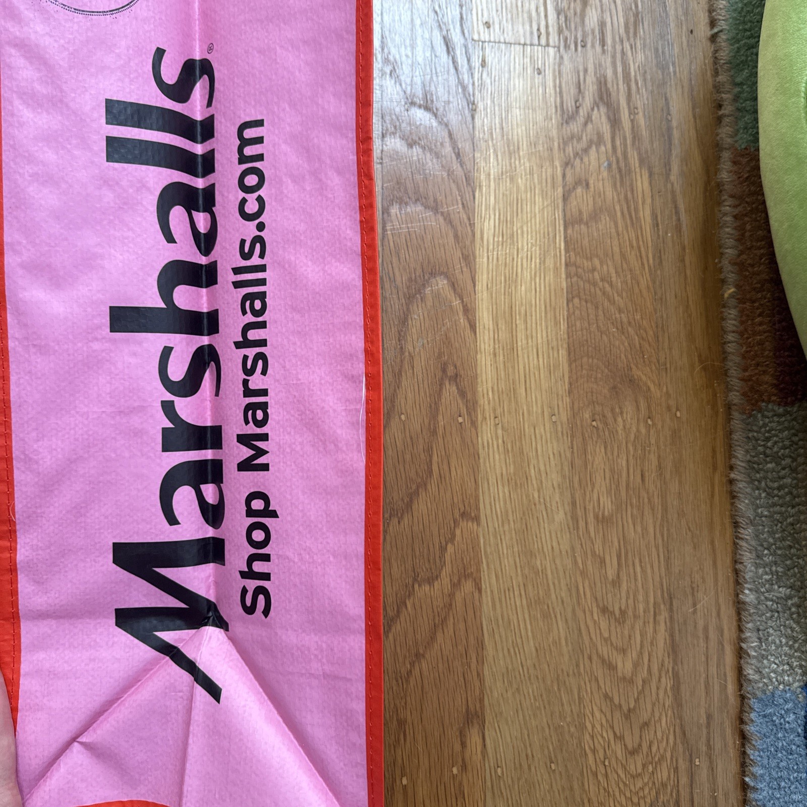 New Marshalls Shopping Tote Reusable Bag  Halloween Pink Skull Spider Ghosts