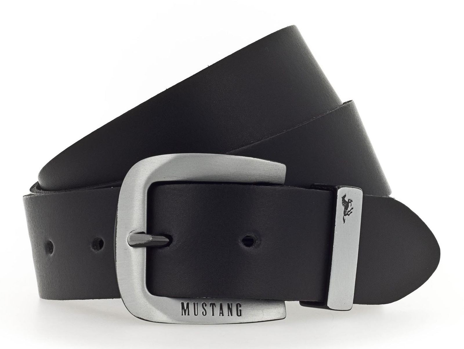 MUSTANG belt Leather Belt W95 Black